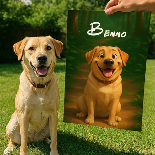 Dein Hund im 3D Film-Stil